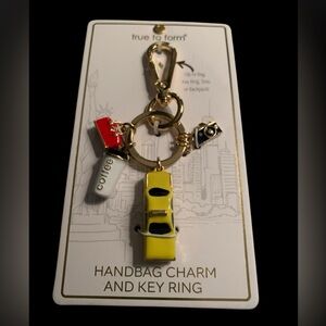 True to Form New York City Handbag Charm and Key Ring, New with tags